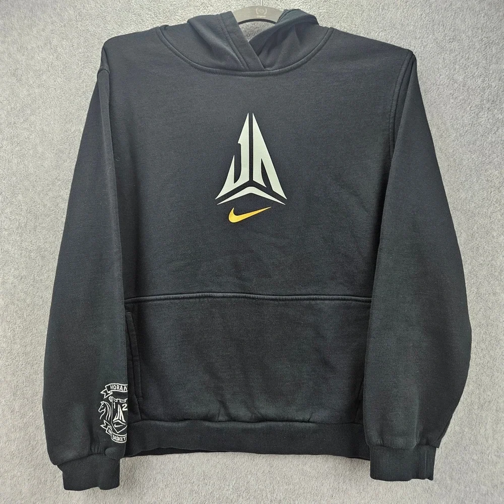 NIKE JA MORANT | Basketball Hoodie Black Youth XL HF4276-010 Pullover Sweatshirt